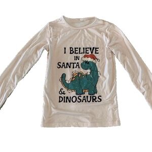 SHEIN Youth Boys White and Green Long Sleeve Matching Set